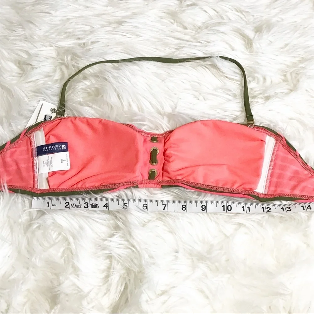 Sperry Topsider Striped Bikini Bandeau Swim top